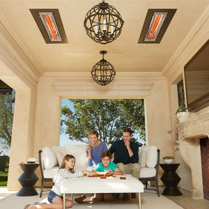 Infratech WD-Series Dual Element Stainless Steel 61.25" 6000 Watt Electric Outdoor Heaters - Poolstoreconnect