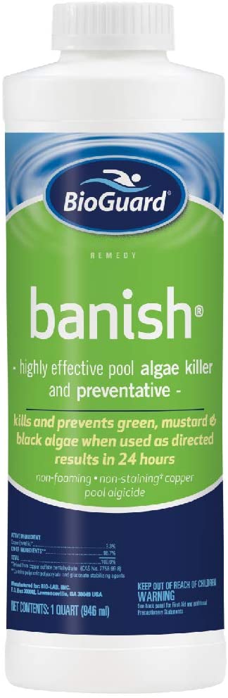 BioGuard Banish Algicide - 1 Quart - Poolstoreconnect