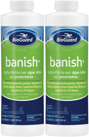 New BioGuard Banish (1 qt) (2 Pack) - Poolstoreconnect
