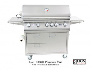 Lion L90000 40" Premium Grill w/ Cart (90814LP/90823NG+53861CART) - Poolstoreconnect