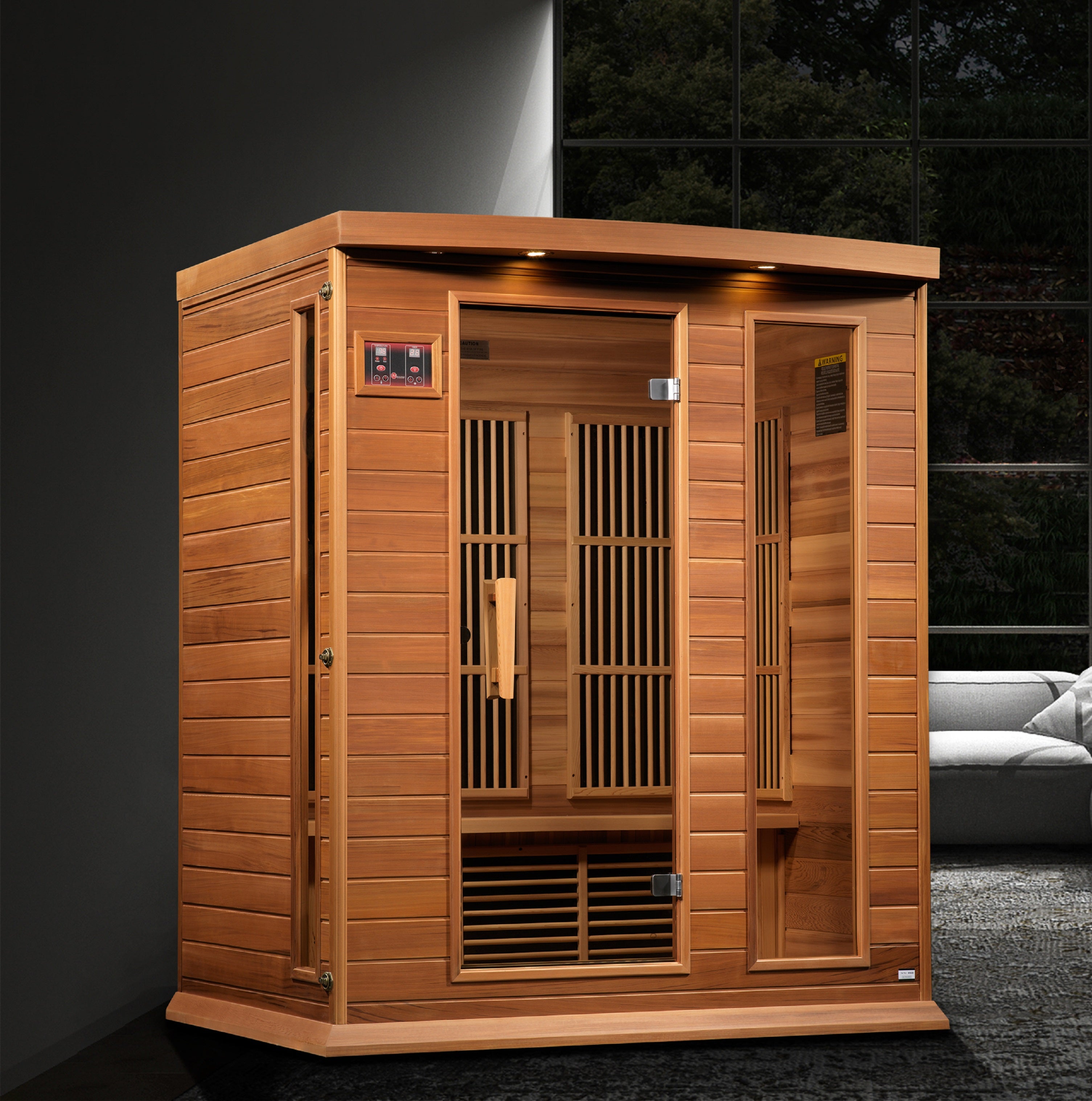 Dynamic Maxxus Red Cedar Near Zero EMF FAR IR Saunas MX-K306-01-ZF CED - Poolstoreconnect