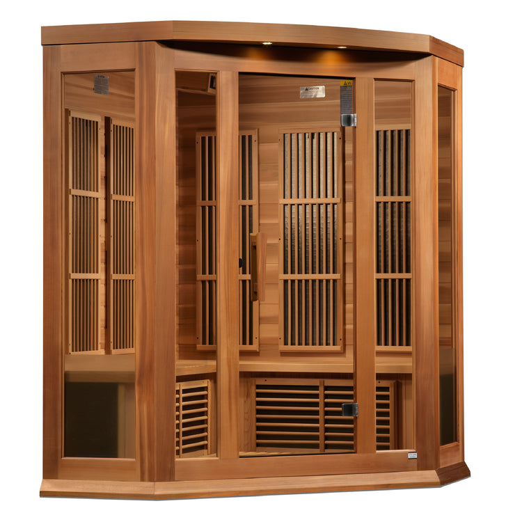 Dynamic Maxxus Red Cedar Near Zero EMF FAR IR Saunas MX-K356-01-ZF CED - Poolstoreconnect