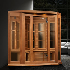 Dynamic Maxxus Red Cedar Near Zero EMF FAR IR Saunas MX-K356-01-ZF CED - Poolstoreconnect