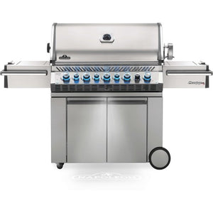 Napoleon Prestige Pro™ 665 Grill w/ Infrared Rear & Side Bruners Stainless Steel - Poolstoreconnect