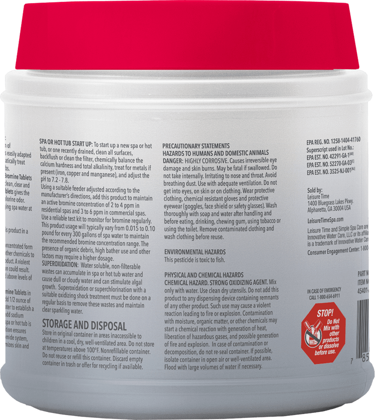 Leisure Time Bromine Tabs 2.2lb - Poolstoreconnect