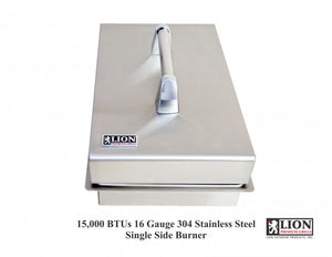 Lion Premium Grills Single Side Burner Natural Gas (L5631) - Poolstoreconnect
