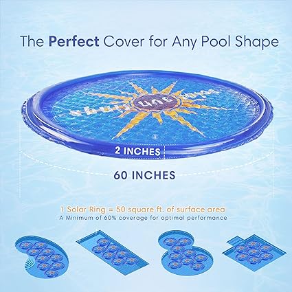 Solar Sun Rings, Blue - Poolstoreconnect