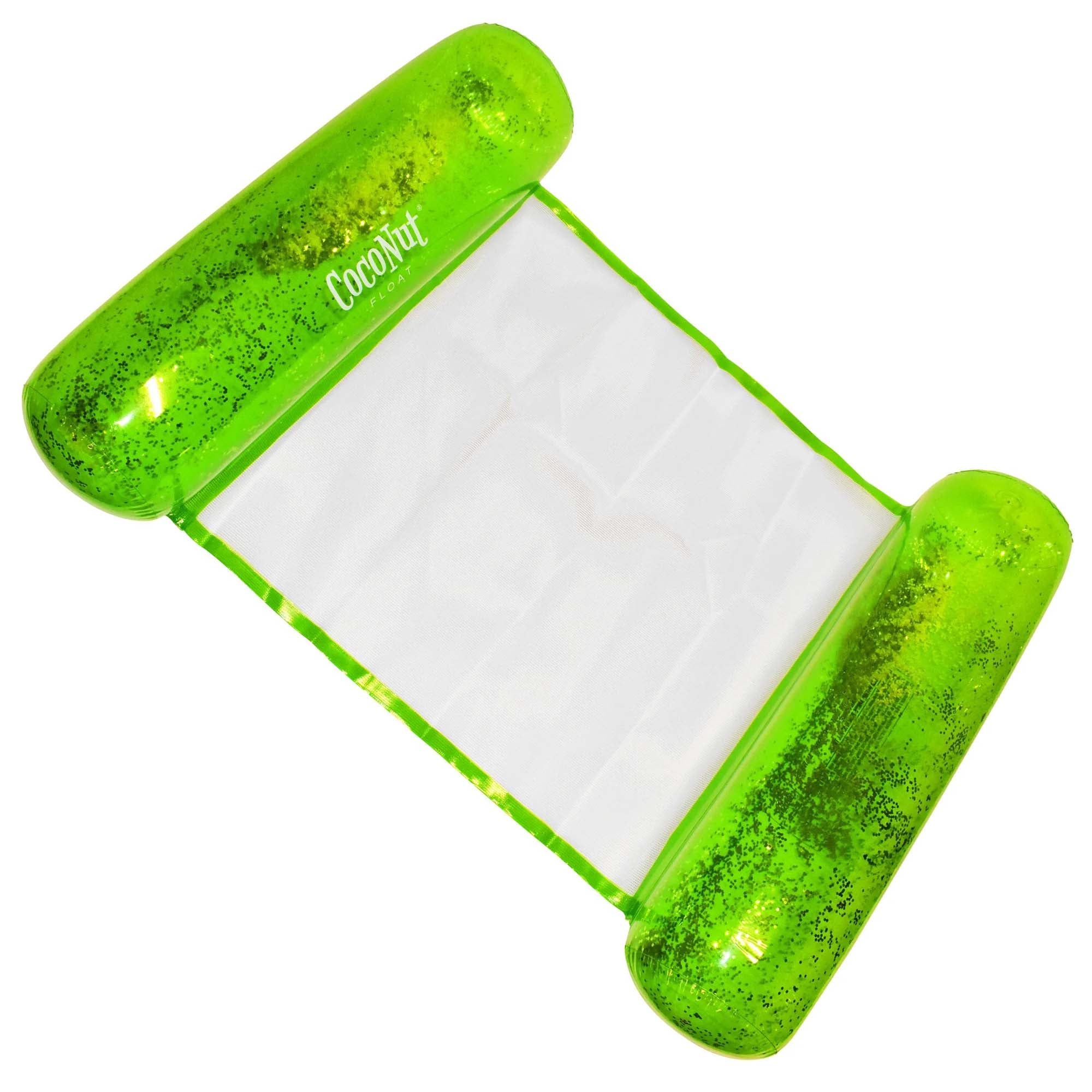 CocoNut Green Glitter Hammock Pool Float