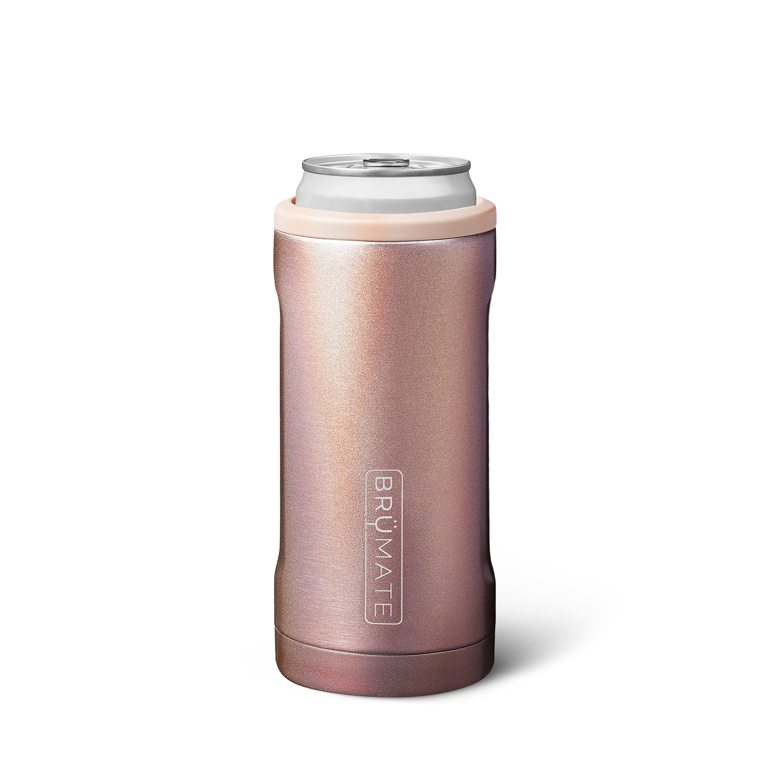 BRUMATE Hopsulator Slim 12oz in Glitter Rose Gold