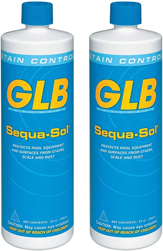 GLB 71016A-02 Sequa-Sol Sequestering Agent Pool Stain Preventer, 1-Quart - Poolstoreconnect