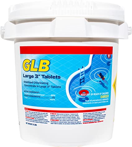GLB 3" Large Tablets, 8 lb GLB71230A - Poolstoreconnect