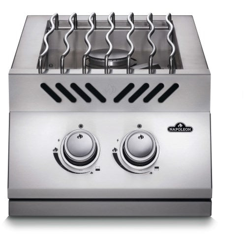 Napoleon Built In 500 Series Inline Dual Range Top Burner Stainless Steel Cover Natural Gas BI12RTNSS - Poolstoreconnect