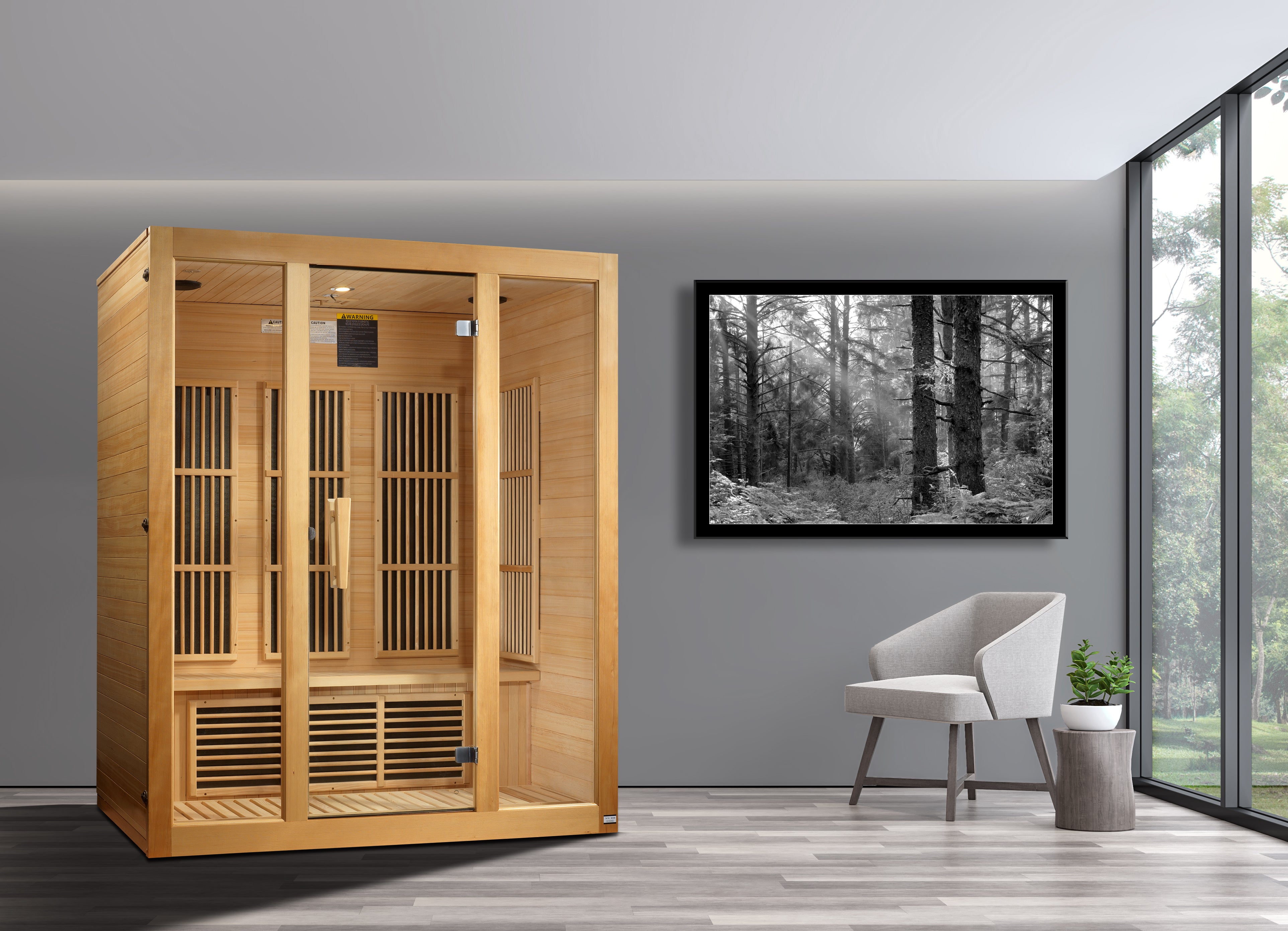 Dynamic Maxxus Hemlock Low EMF FAR IR Saunas MX-J306-01 Bellevue - Poolstoreconnect