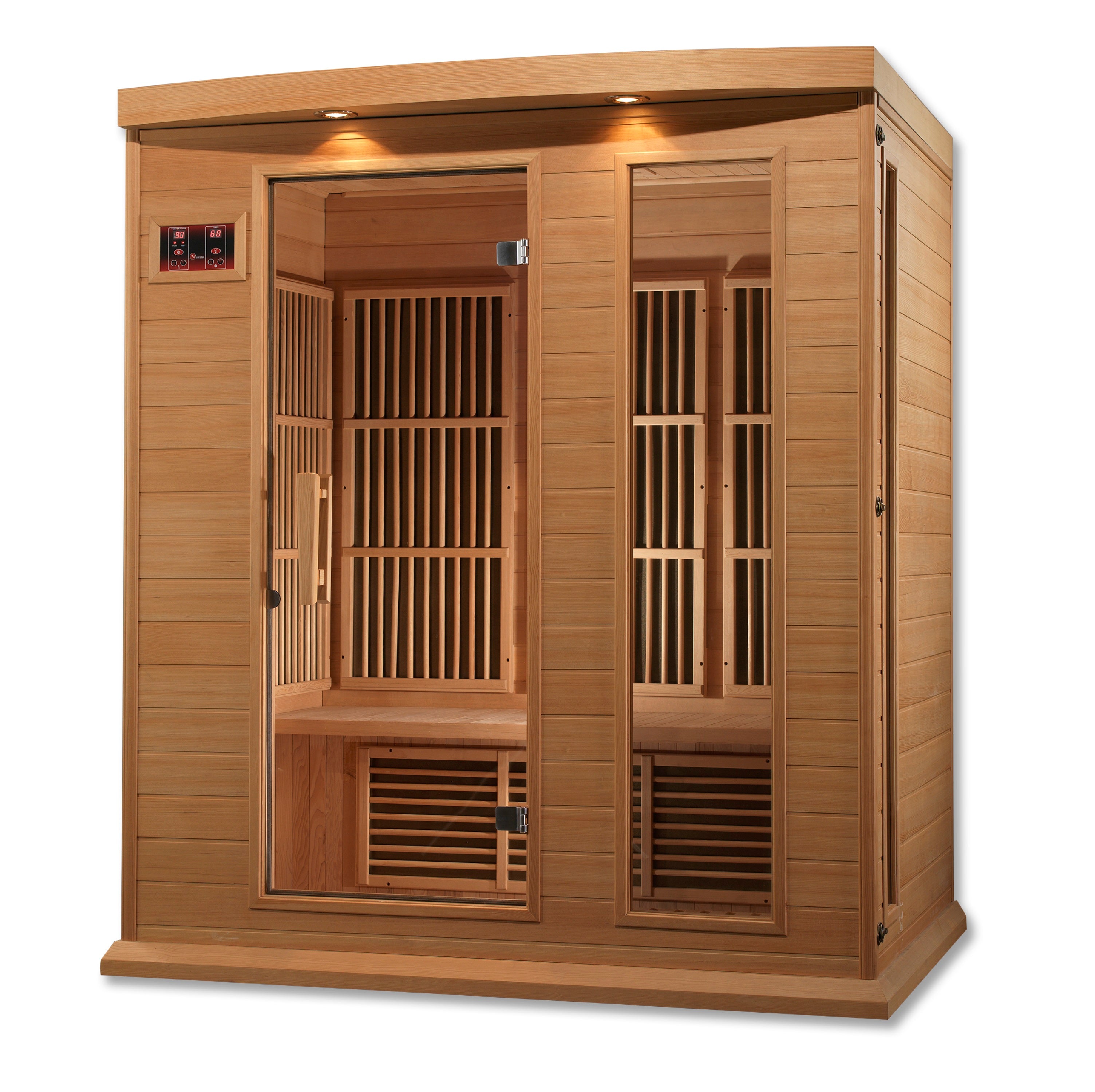 Dynamic Maxxus Hemlock Low EMF FAR IR Saunas MX-K306-01 Hemlock - Poolstoreconnect