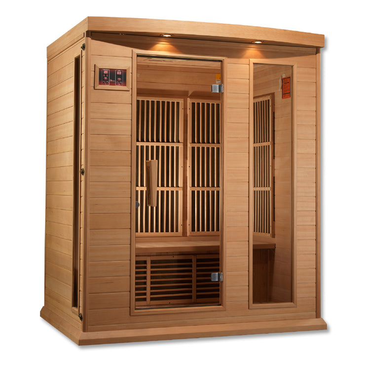 Dynamic Maxxus Hemlock Low EMF FAR IR Saunas MX-K306-01 Hemlock - Poolstoreconnect