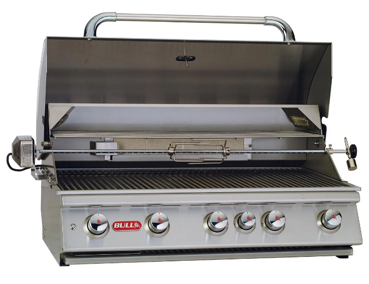 Bull Brahma 38-Inch 5-Burner Built-In Liquid Propane Gas Grill With Rotisserie - 57568 - Poolstoreconnect